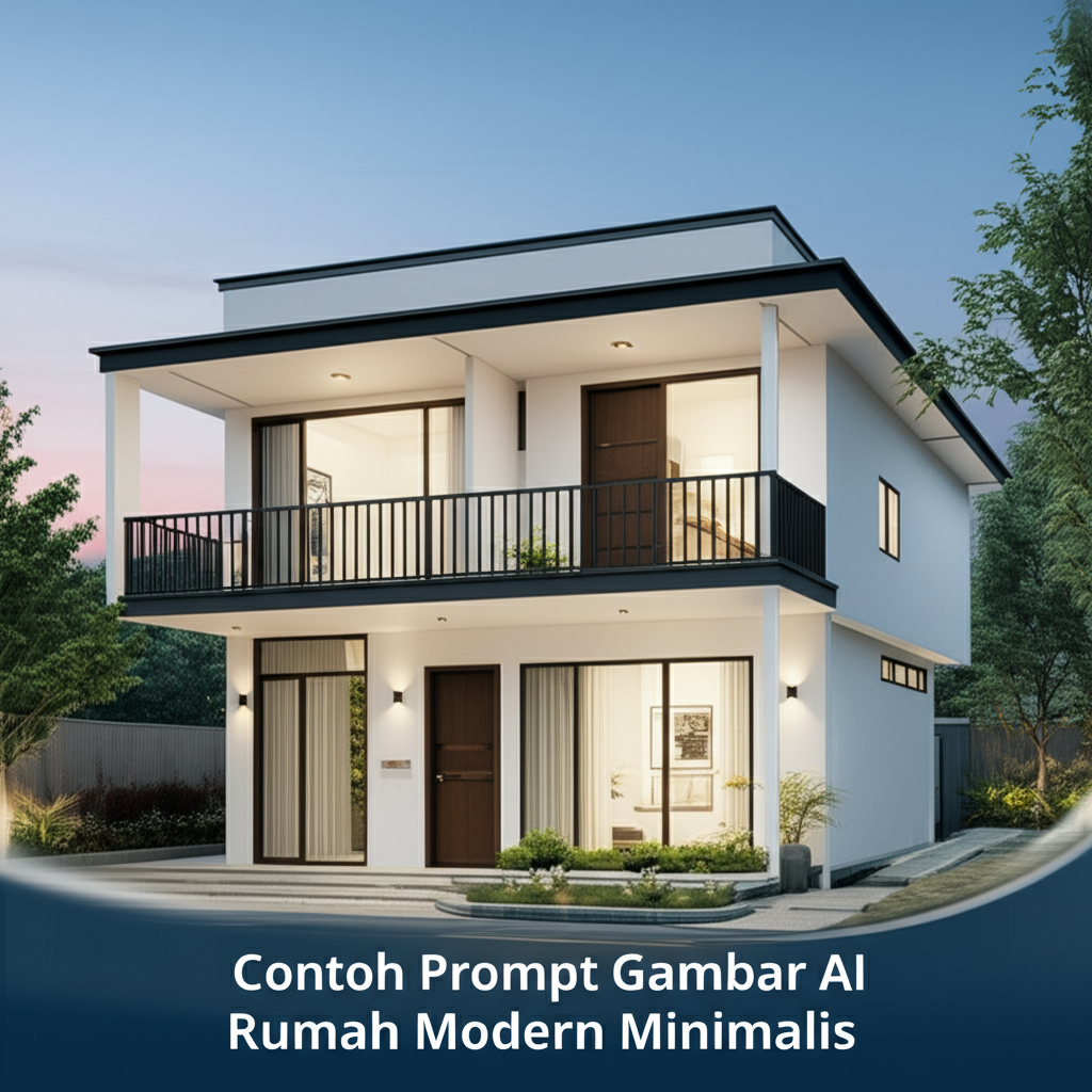 Contoh Prompt Gambar AI Rumah Modern Minimalis Contoh Prompt Gambar AI Rumah Modern Minimalis